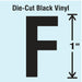 K8338 LetterLabel Vinyl 1inH 5/8inW PK10
