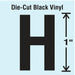 K8338 LetterLabel Vinyl 1inH 5/8inW PK10
