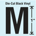 K8338 LetterLabel Vinyl 1inH 5/8inW PK10