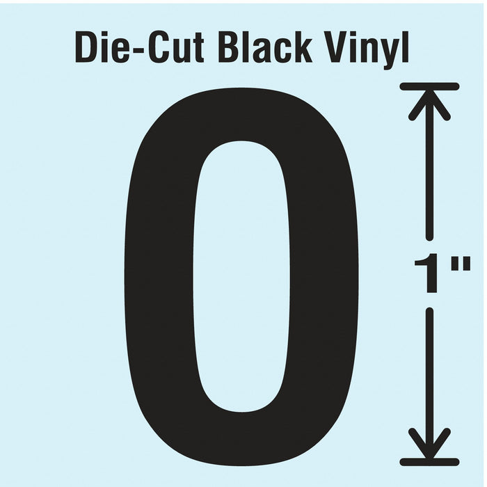 K8338 LetterLabel Vinyl 1inH 5/8inW PK10
