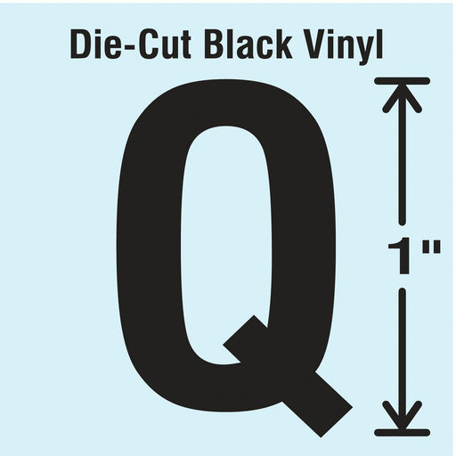 K8338 LetterLabel Vinyl 1inH 5/8inW PK10