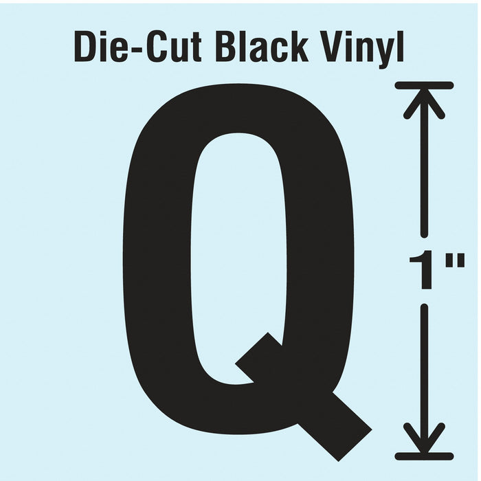 K8338 LetterLabel Vinyl 1inH 5/8inW PK10