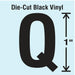 K8338 LetterLabel Vinyl 1inH 5/8inW PK10
