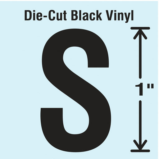 K8338 LetterLabel Vinyl 1inH 5/8inW PK10