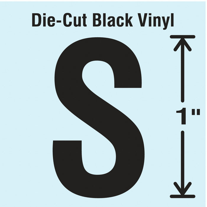 K8338 LetterLabel Vinyl 1inH 5/8inW PK10