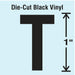 K8338 LetterLabel Vinyl 1inH 5/8inW PK10
