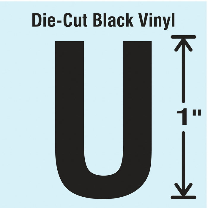 K8338 LetterLabel Vinyl 1inH 5/8inW PK10