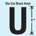 K8338 LetterLabel Vinyl 1inH 5/8inW PK10