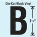 LetterLabel Vinyl 1-1/2inH 7/8inW PK10