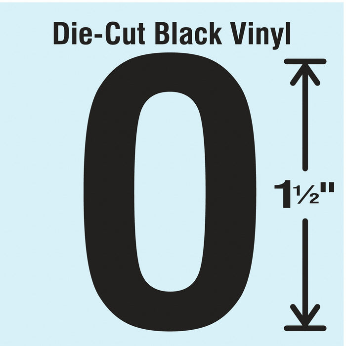LetterLabel Vinyl 1-1/2inH 7/8inW PK10