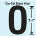 LetterLabel Vinyl 1-1/2inH 7/8inW PK10
