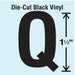 LetterLabel Vinyl 1-1/2inH 7/8inW PK10