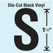 LetterLabel Vinyl 1-1/2inH 7/8inW PK10