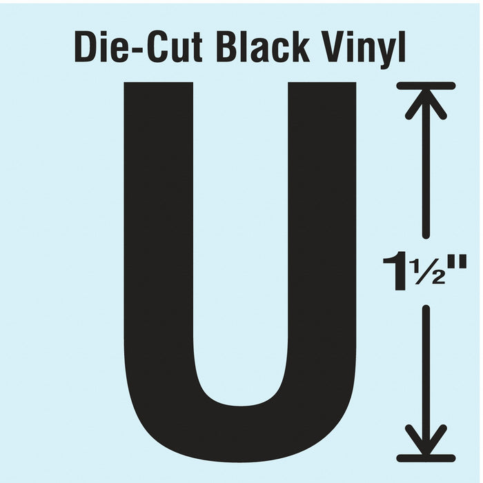 LetterLabel Vinyl 1-1/2inH 7/8inW PK10