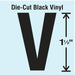 LetterLabel Vinyl 1-1/2inH 7/8inW PK10