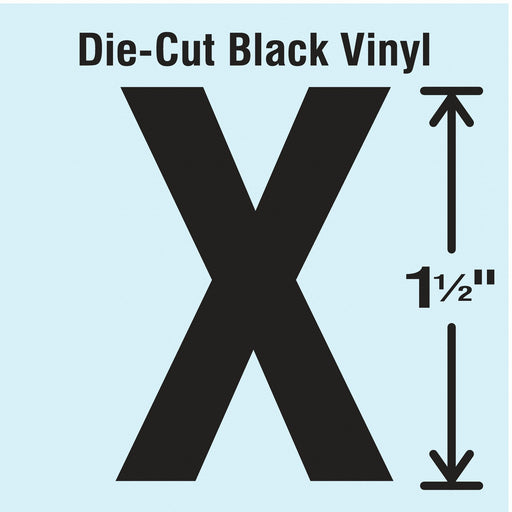Die Cut Letter Label X 10 Cards PK10