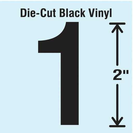 K8342 Die Cut Number Label 1 1 Card PK10