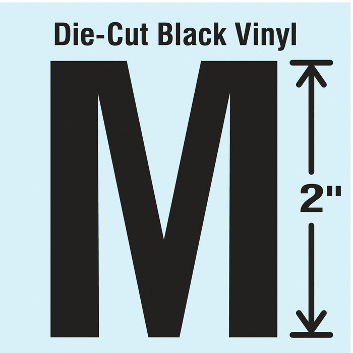 LetterLabel Vinyl 2inH 1-1/4inW PK10