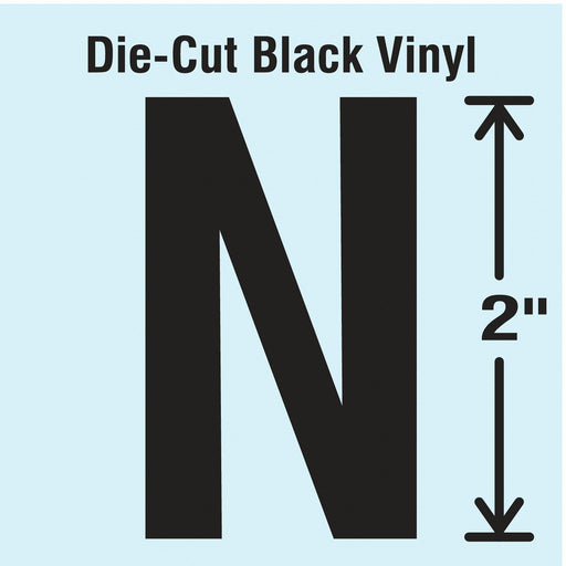 LetterLabel Vinyl 2inH 1-1/4inW PK10