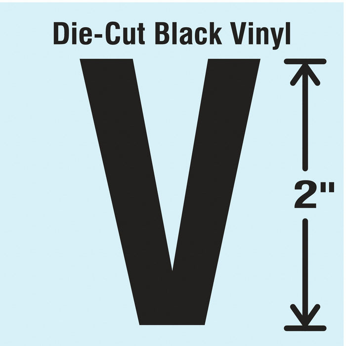 LetterLabel Vinyl 2inH 1-1/4inW PK10