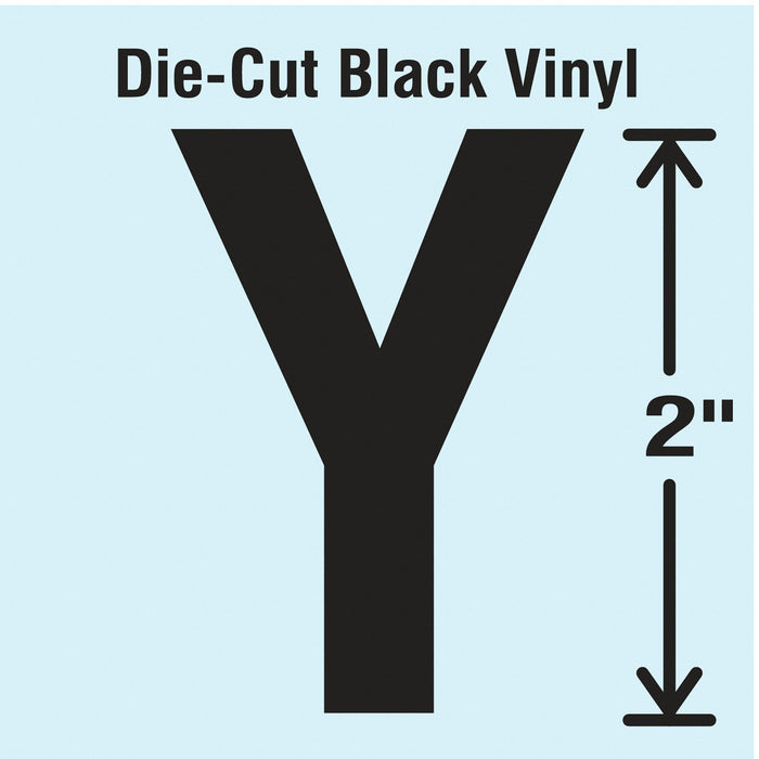 LetterLabel Vinyl 2inH 1-1/4inW PK10