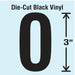 NumberLabel Vinyl 3inH 1-5/8inW PK10