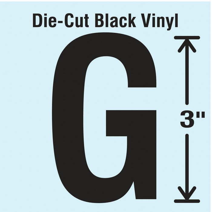 K8339 LetterLabel Vinyl 3inH 1-5/8inW PK10