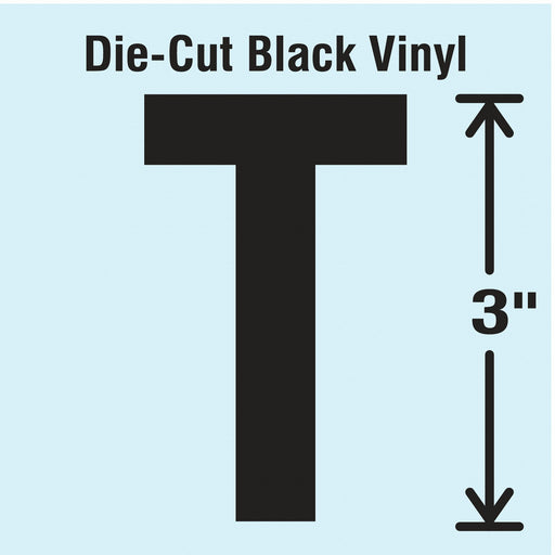 K8339 LetterLabel Vinyl 3inH 1-5/8inW PK10