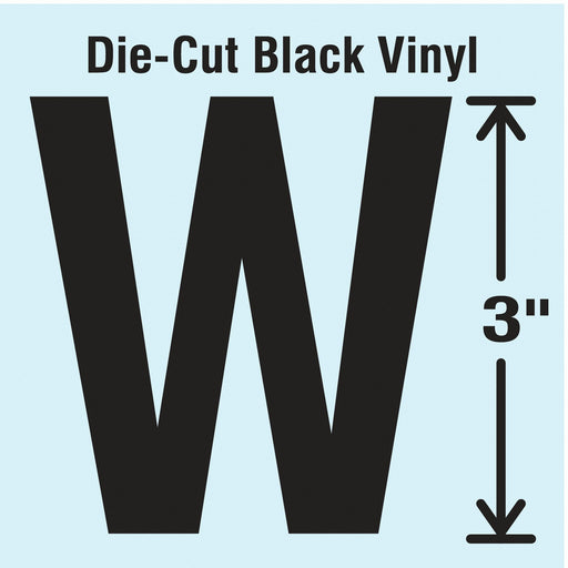 K8339 LetterLabel Vinyl 3inH 1-5/8inW PK10