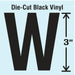 K8339 LetterLabel Vinyl 3inH 1-5/8inW PK10