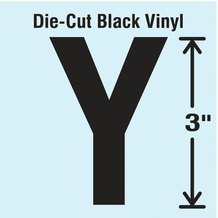 K8339 LetterLabel Vinyl 3inH 1-5/8inW PK10