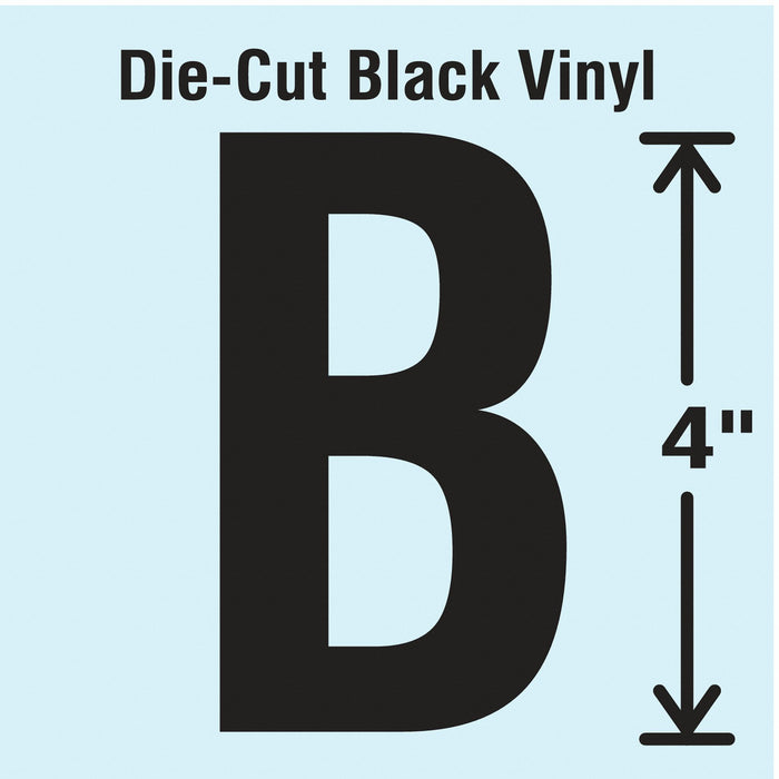 LetterLabel Vinyl 4inH 2-1/4inW PK10