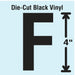 LetterLabel Vinyl 4inH 2-1/4inW PK10