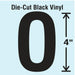 LetterLabel Vinyl 4inH 2-1/4inW PK10