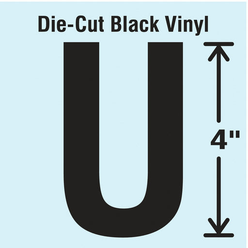 LetterLabel Vinyl 4inH 2-1/4inW PK10
