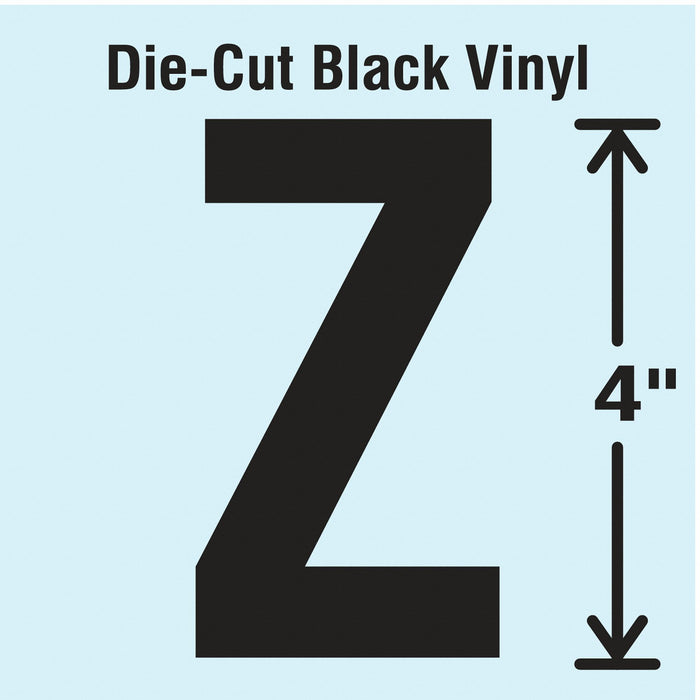 LetterLabel Vinyl 4inH 2-1/4inW PK10