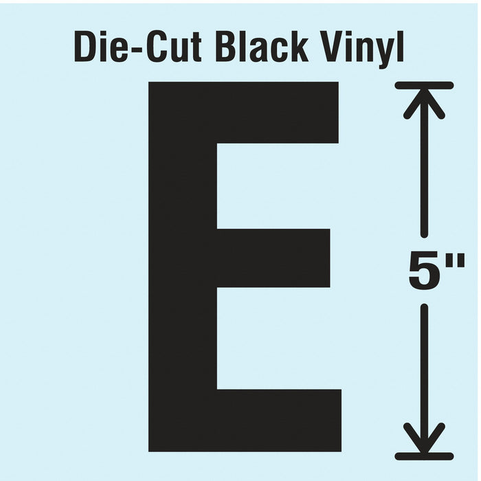 LetterLabel Vinyl 5inH 2-3/4inW PK10