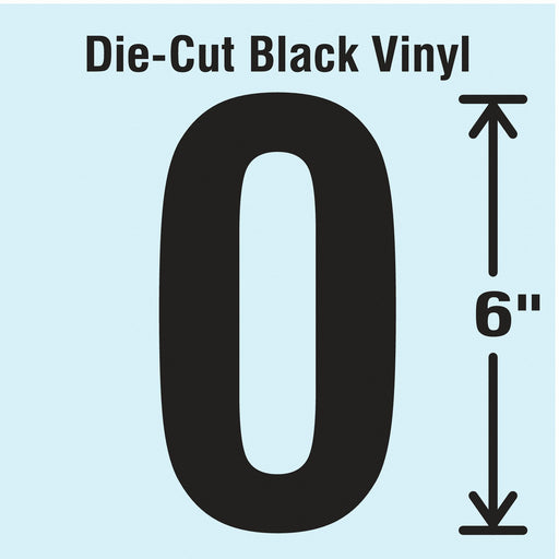 K8343 Die Cut Number Label 0