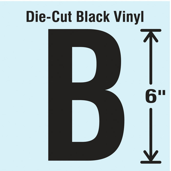 K8340 Letter Label Vinyl 6 in H 3-1/2 in W