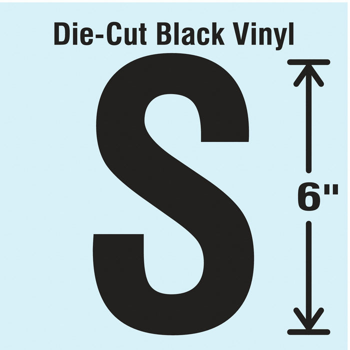 K8340 Letter Label Vinyl 6 in H 3-1/2 in W