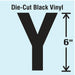 K8340 Letter Label Vinyl 6 in H 3-1/2 in W