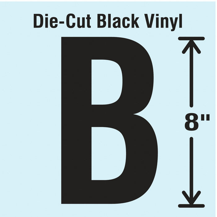 K8341 Letter Label Vinyl 8 in H 4-3/4 in W