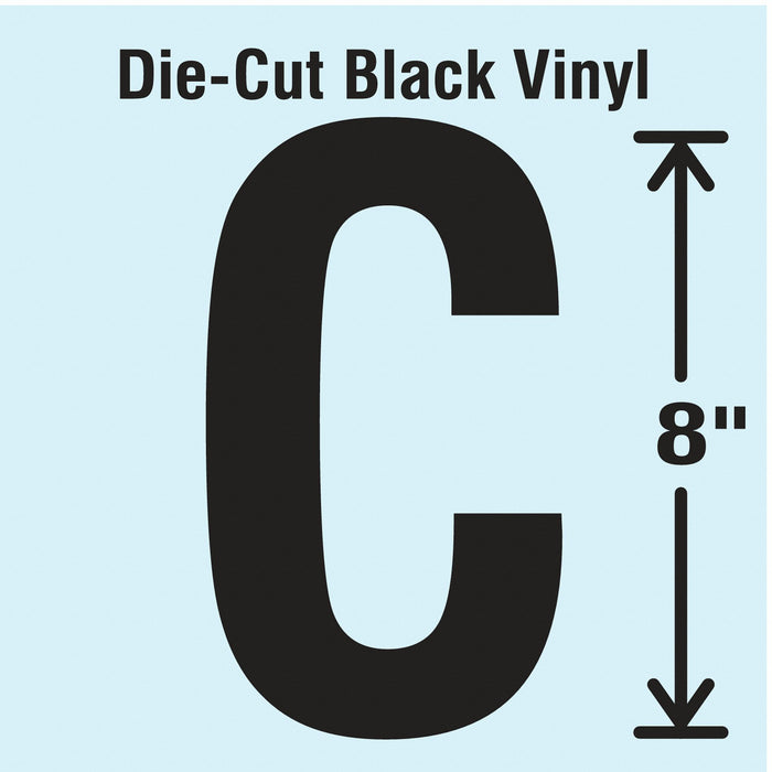 K8341 Letter Label Vinyl 8 in H 4-3/4 in W
