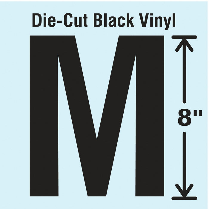 K8341 Letter Label Vinyl 8 in H 4-3/4 in W