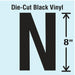 K8341 Letter Label Vinyl 8 in H 4-3/4 in W