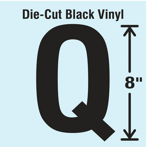 K8341 Letter Label Vinyl 8 in H 4-3/4 in W