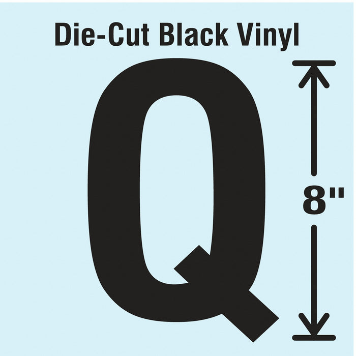 K8341 Letter Label Vinyl 8 in H 4-3/4 in W