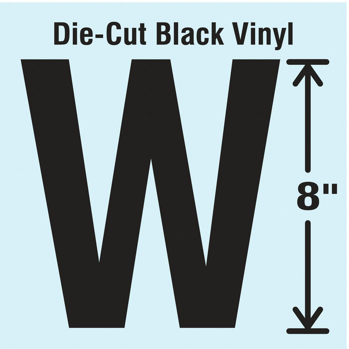 K8341 Letter Label Vinyl 8 in H 4-3/4 in W
