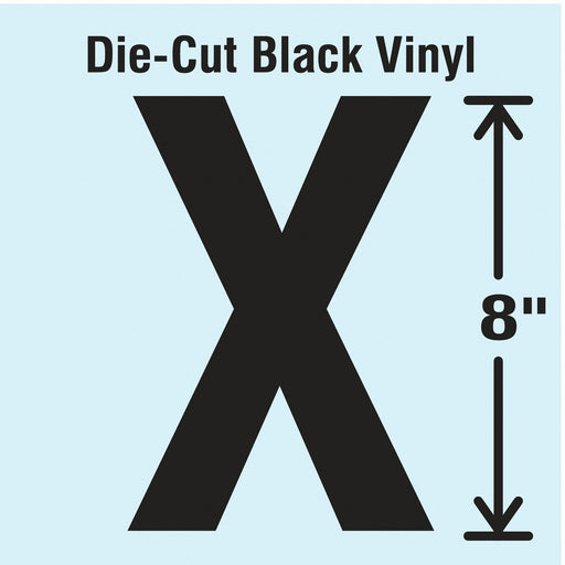 K8341 Die Cut Letter Label X