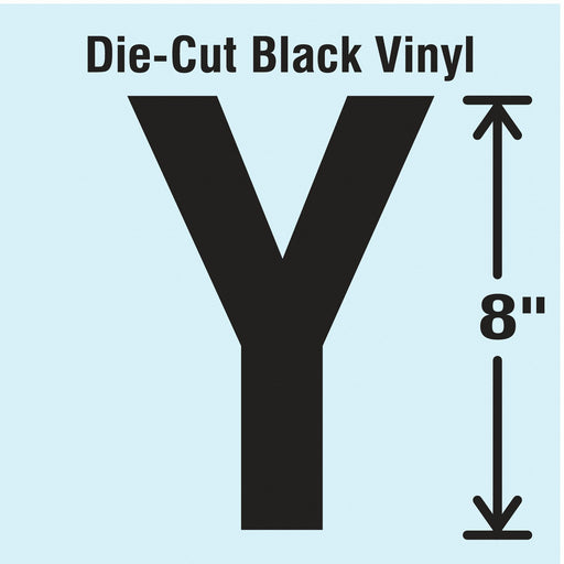 K8341 Letter Label Vinyl 8 in H 4-3/4 in W